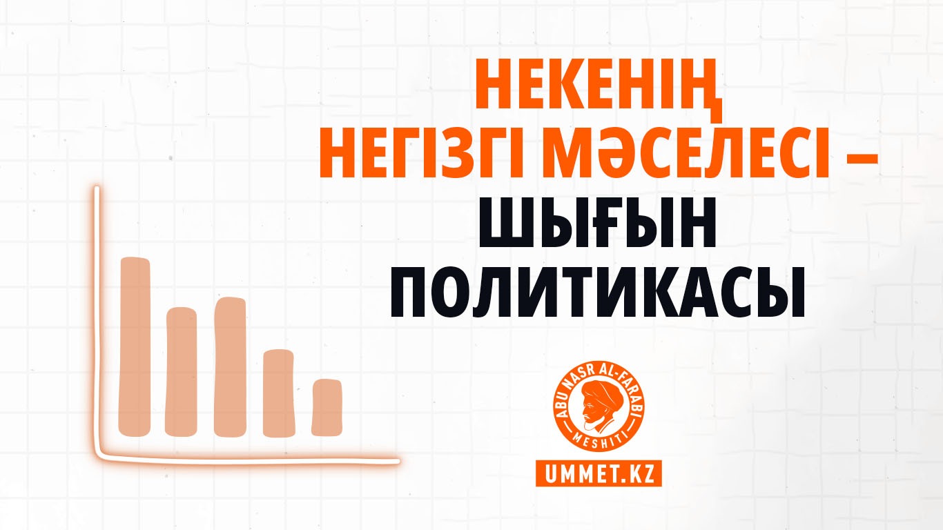 Некенің негізгі мәселесі – шығын политикасы